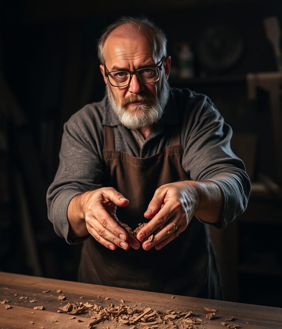 Henrik Tex, founder, in the Old Saybrook workshop